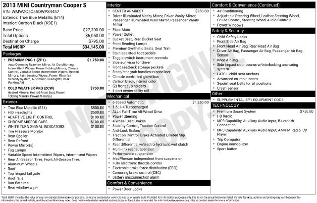 
								2013 MINI Countryman Base full									